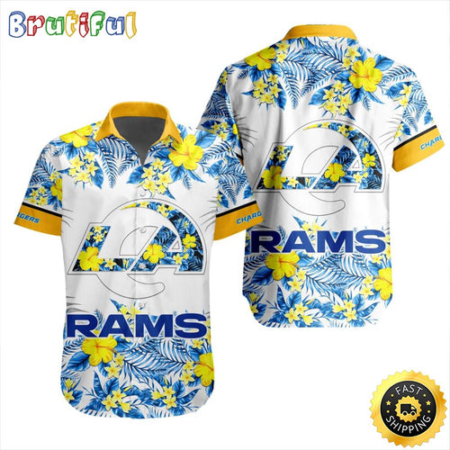 NFL Los Angeles Rams Hawaiian Shirt Special Floral Tropical Team Spirit