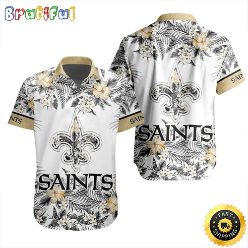 NFL New Orleans Saints Hawaiian Shirt Special Floral Tropical Team Spirit