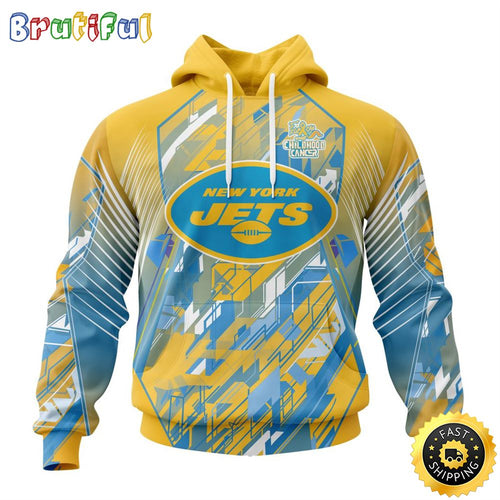 NFL New York Jets All Over Print 3D Hoodie Fearless Against Childhood Cancers Unisex Hoodie