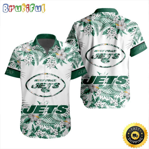 NFL New York Jets Hawaiian Shirt Special Floral Tropical Team Spirit