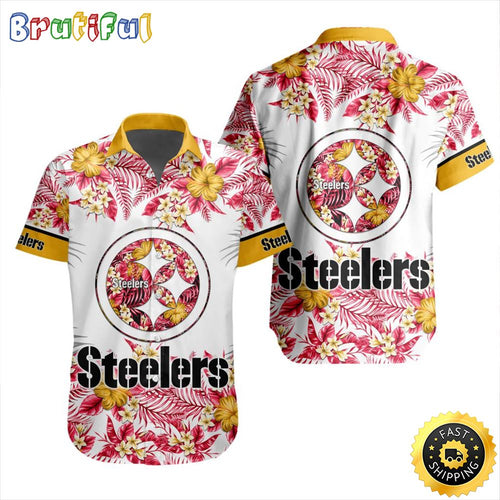 NFL Pittsburgh Steelers Hawaiian Shirt Special Floral Tropical Team Spirit