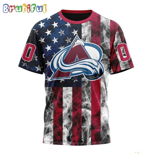 NHL Colorado Avalanche Happy Independence Day The 4th Of July 3D T Shirt