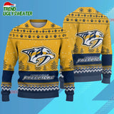NHL Nashville Predators Hockey Team Design New Ugly Christmas Sweater