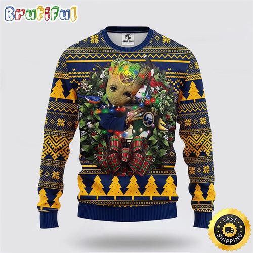 NHL Buffalo Sabres Ugly Sweater Groot Christmas Sweater