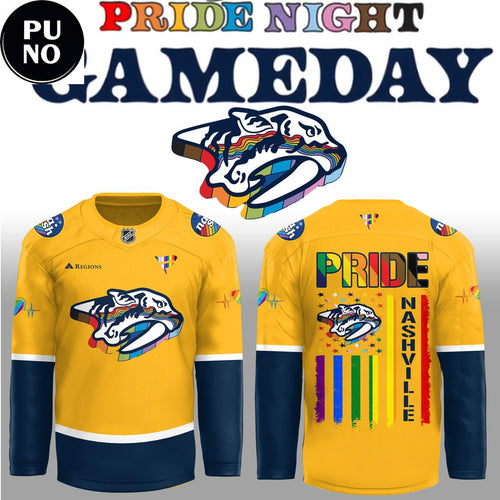 Nashville Predators Celebrating Pride Night 2026 Hockey Jersey