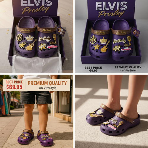 New Collection Elvis Presley Crocs Charms
