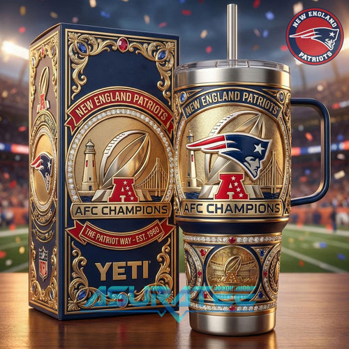 New England Patriots AFC Champions Limited Edition YETI Tumbler