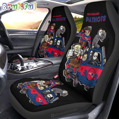 New England Patriots Horror Characters Essential Halloween Car Seat Covers