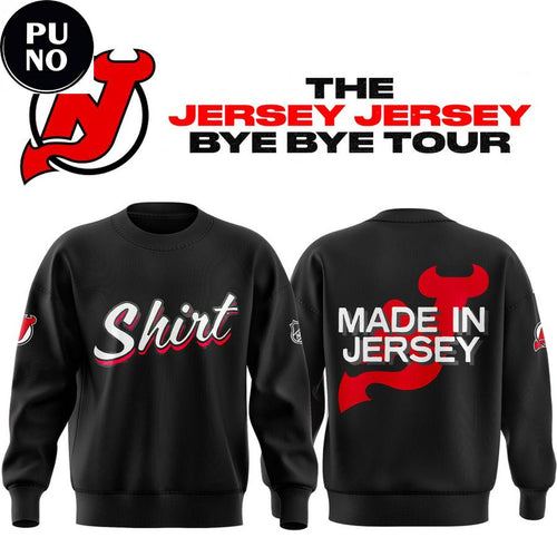 New Jersey Devils Shirt Shirt Jersey Jersey Bye Bye Tour 2026 Shirt