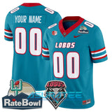New Mexico Lobos 2025 Rate Bowl Limited Custom Jersey