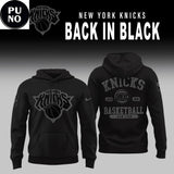 New York Knicks Back in Black 2026 Hoodie T-Shirt