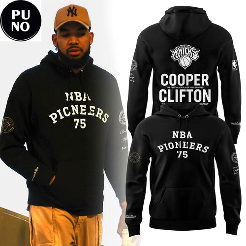 New York Knicks NBA Pioneers Cooper Clifton Lloyd 1950-2026 Hoodie T-Shirt