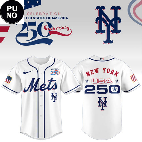 New York Mets Celebration USA 250 Anniversary 2026 Baseball Jersey