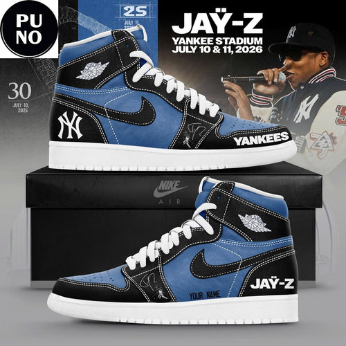 New York Yankees x Jay-Z Hometown Show 2026 Custom Name Air Jordan 1 Sneaker