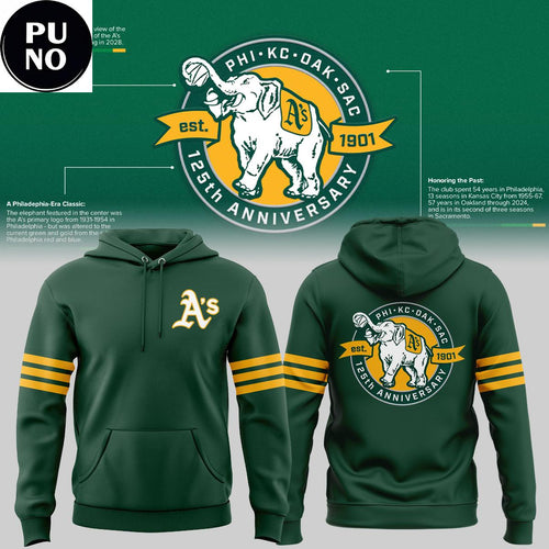 Oakland Athletics 2026 Celebrating Our 125th Anniversary Hoodie
