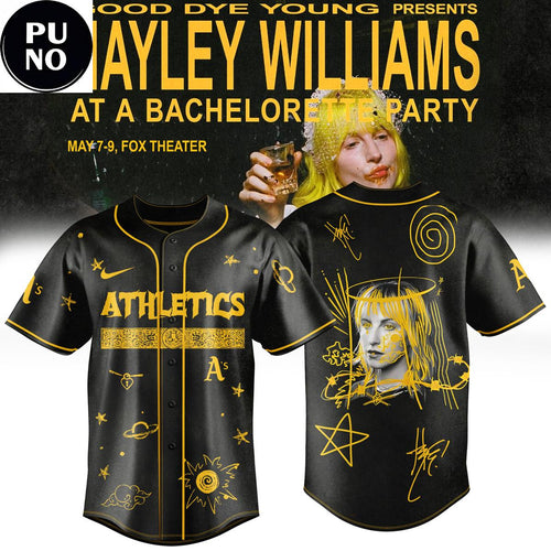 Oakland Athletics x Hayley Williams Bachelorette Party North America Tour 2026 Baseball Jersey