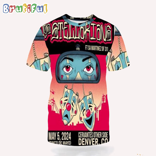 Official Los Stellarians Ft Sa Martinez Of 311 Concert Cervantes Other Side Denver Co May 5 2024 3D Shirt