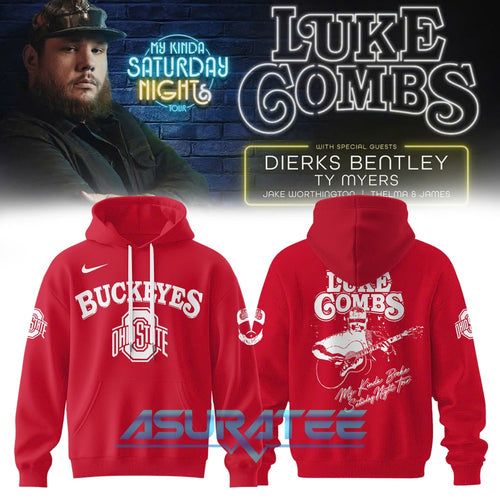 Ohio State Buckeyes x Luke Combs My Kinda Saturday Night Tour Hoodie