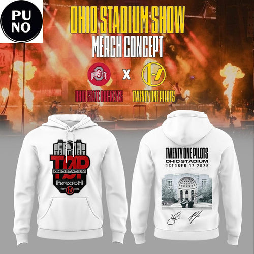 Ohio State Buckeyes x Twenty One Pilots 2026 Ohio Stadium Hoodie T-Shirt