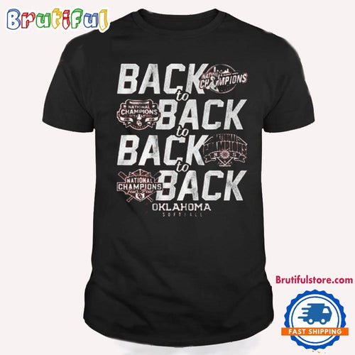 Oklahoma Sooners Women’s Softball Back To Back National Champions 2024 T Shirt
