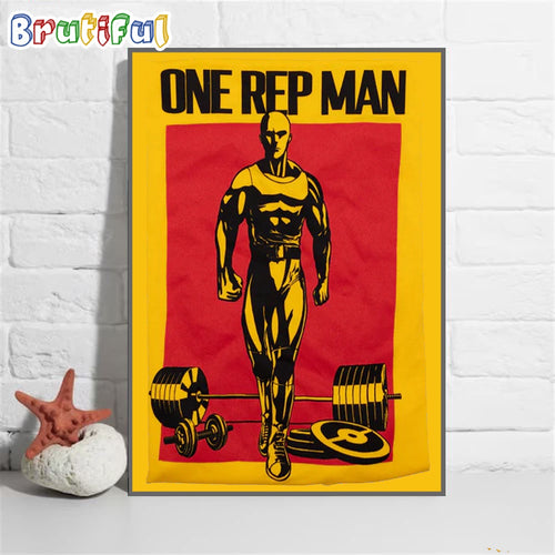 One Rep Man GOLD Stringer Wall Art Poster Canvas
