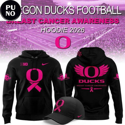 Oregon Ducks Breast Cancer Awareness 2026 Hoodie T-Shirt