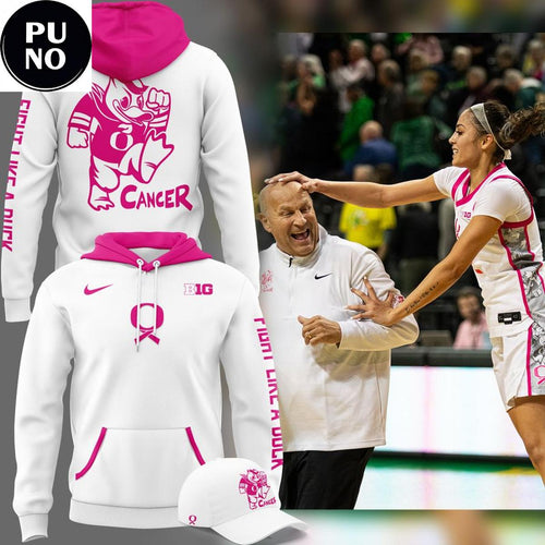 Oregon Ducks Women’s Basketball Cancer Awareness 2026 Hoodie Shirt