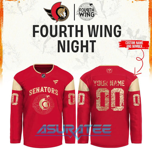 Ottawa Senators x Fourth Wing Night 2026 Hockey Jersey
