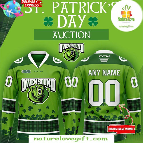 St Patricks Day 2026 Owen Sound Attack Hockey Jersey