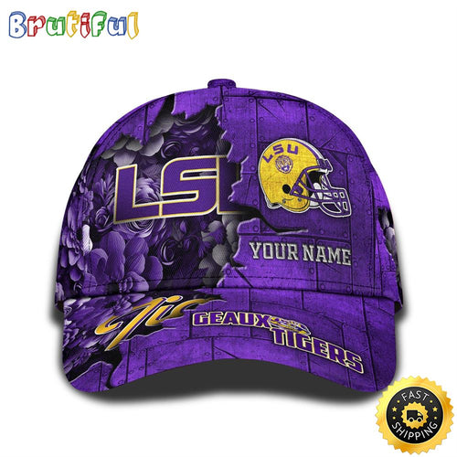 Personalized NCAA LSU TIGERS All Over Print Baseball Cap Show Your Pride