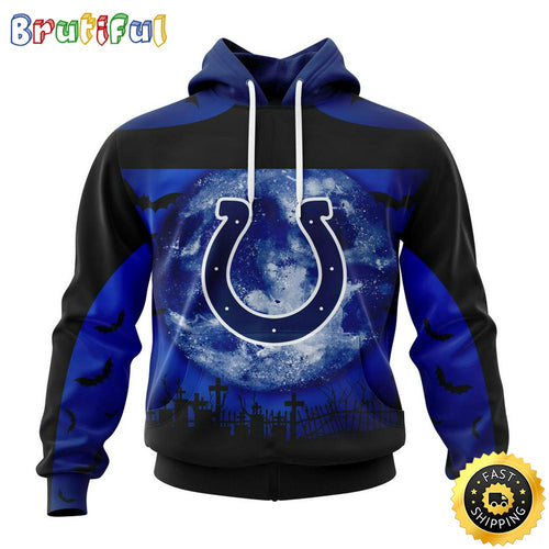 Personalized NFL Indianapolis Colts Hoodie Specialized Halloween Concepts Kits 3D Hoodie Unisex Hoodie