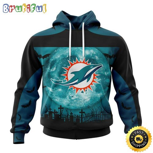 Personalized NFL Miami Dolphins Hoodie Specialized Halloween Concepts Kits 3D Hoodie Unisex Hoodie