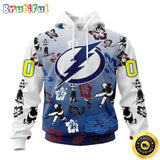 Personalized NHL Tampa Bay Lightning Hoodie Hawaiian Style Design For Fans Unisex 3D Hoodie