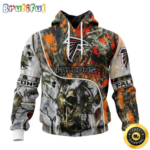 Personalized NFL Atlanta Falcons Hoodie Special Fall And Winter Bow Hunting All Over Print 3D Hoodie