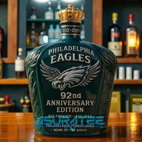 Philadelphia Eagles 92nd Anniversary Whiskey Bottle