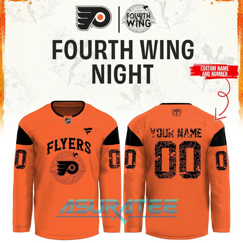 Philadelphia Flyers x Fourth Wing Night 2026 Hockey Jersey