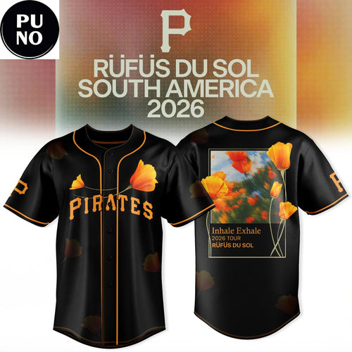 Pittsburgh Pirates x Rufus Du Sol Inhale Exhale World Tour 2026 Baseball Jersey