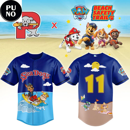 Portland Sea Dogs PAW Patrol Night 2026 Personalized Baseball Jersey