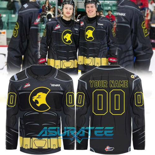 Prince George Cougars x Batman 2026 Limited Hockey Jersey