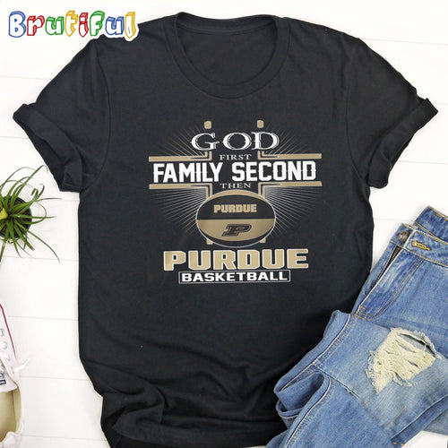 Purdue Suns God First Family Second Then Suns Basketball 2024 T-Shirt