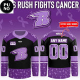 Rapid City Rush Fights Cancer 2026 Personalized Hockey Jersey