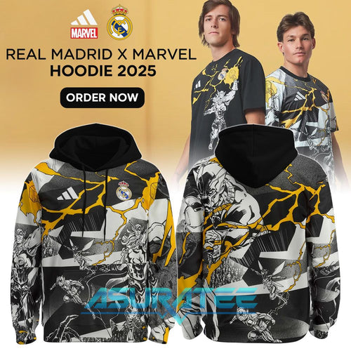 Real Madrid x Marvel 2025 Collab Special Hoodie