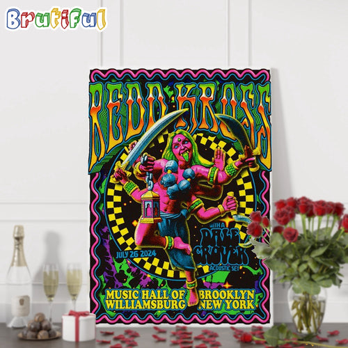 Redd Kross Band July 26 2024 Music Hall of Williamsburg Brooklyn NY Gig Wall Art Poster Canvas