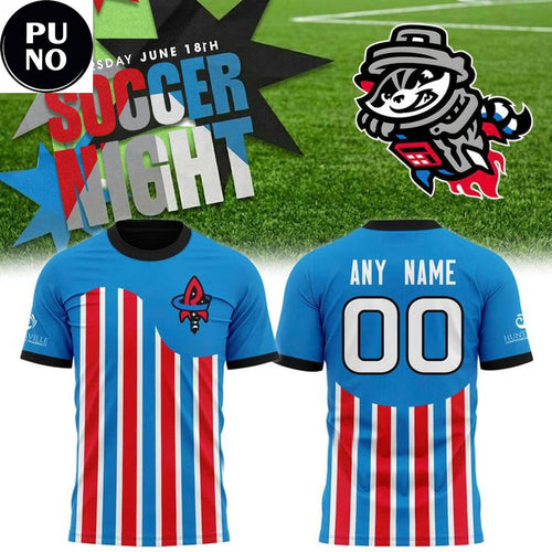 Rocket City Trash Pandas x Soccer Night 2026 Custom Name T-Shirt