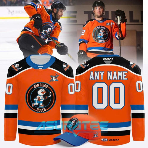 San Diego Gulls 10 Year Anniversary Limited Edition Hockey Jersey