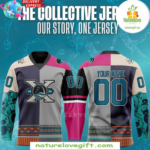 San Jose Barracuda 10th Anniversary Hockey Jersey Our Story