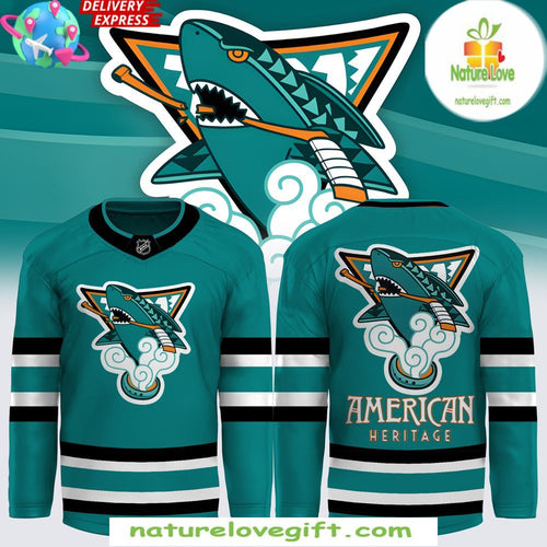 San Jose Sharks Hockey Jersey American Heritage Limited Edition