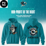 San Jose Sharks First Responders Night 2026 Firefighters Tribute Hoodie T-Shirt