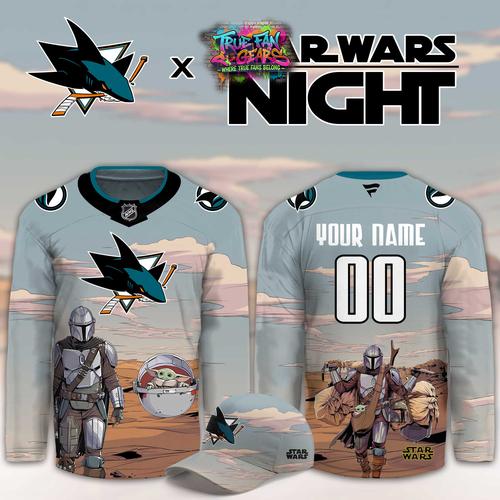 San Jose Sharks Star Wars Night 2026 Limited Personalized Hockey Jersey