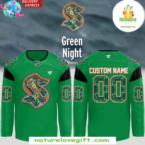 Seattle Kraken 2026 Green Hockey Jersey Night Edition